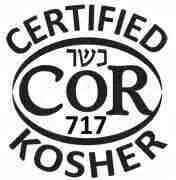 Kosher COR 717 certified